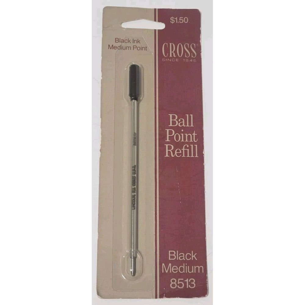 Vintage Cross Ball Point Refill Black Ink Medium Point #8513 New Sealed